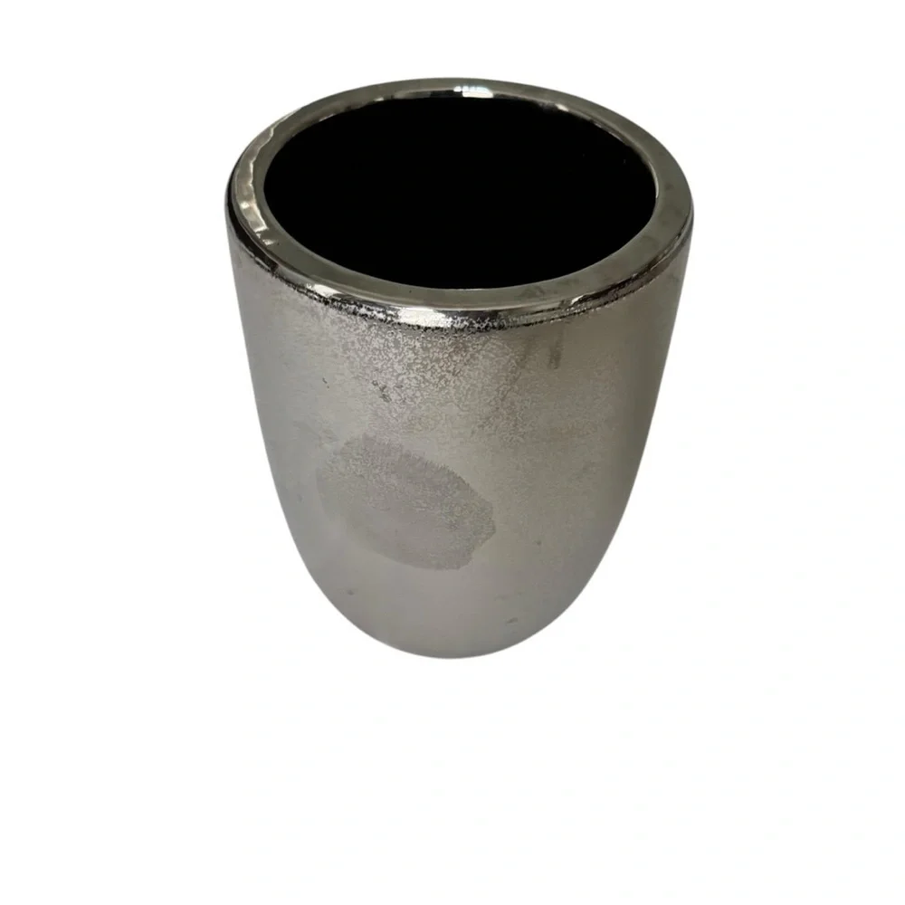 Silver Textured Vase